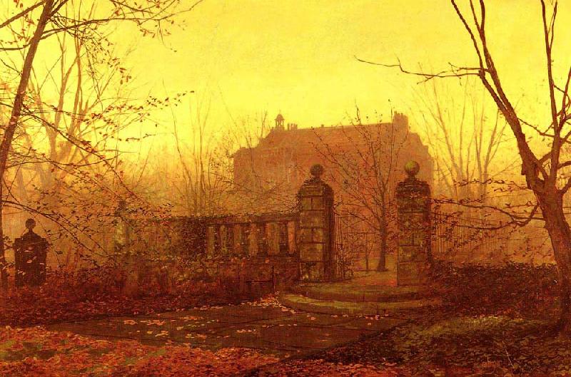 Atkinson Grimshaw Autumn Morning